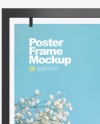 Advertising Poster Frame Mockup - Front View