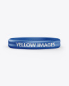 Glossy Silicone Wristband Mockup