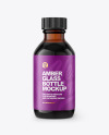 Amber Glass Bottle Mockup Amber Glass Bottle Mockup