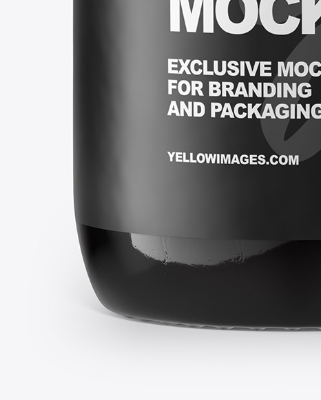 Amber Glass Bottle Mockup Amber Glass Bottle Mockup