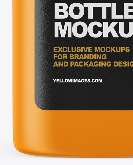 Square Matte Bottle Mockup