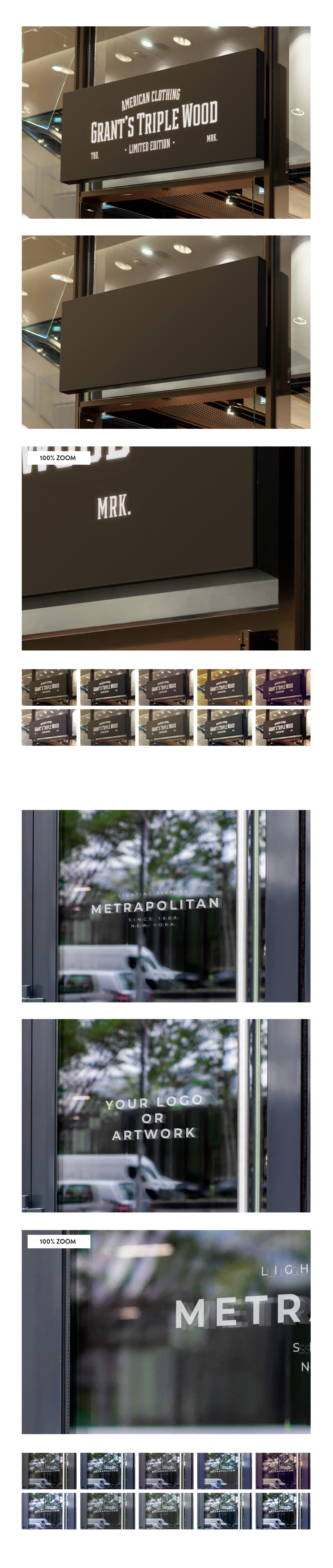 50 sign facade logo mockup template bundle 2 50 sign facade logo mockup template bundle 2