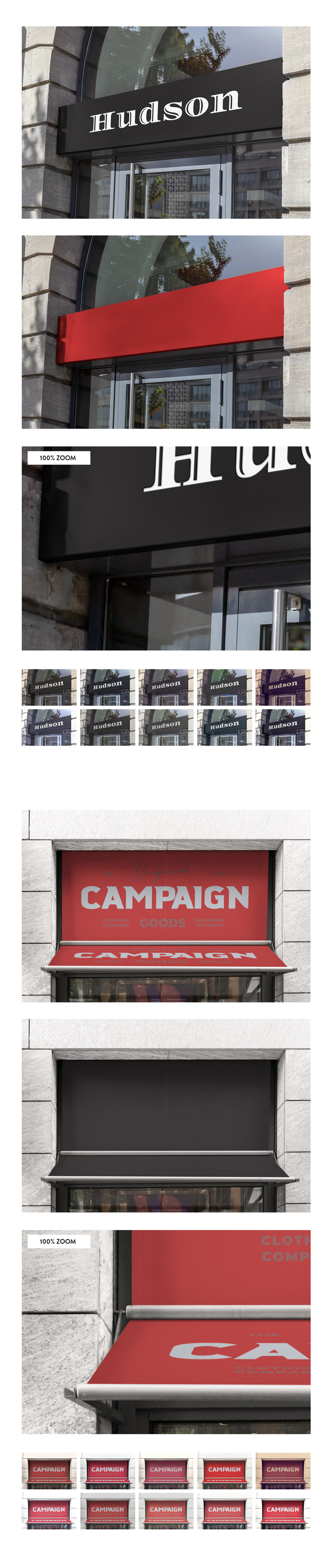 50 sign facade logo mockup template bundle 2 50 sign facade logo mockup template bundle 2