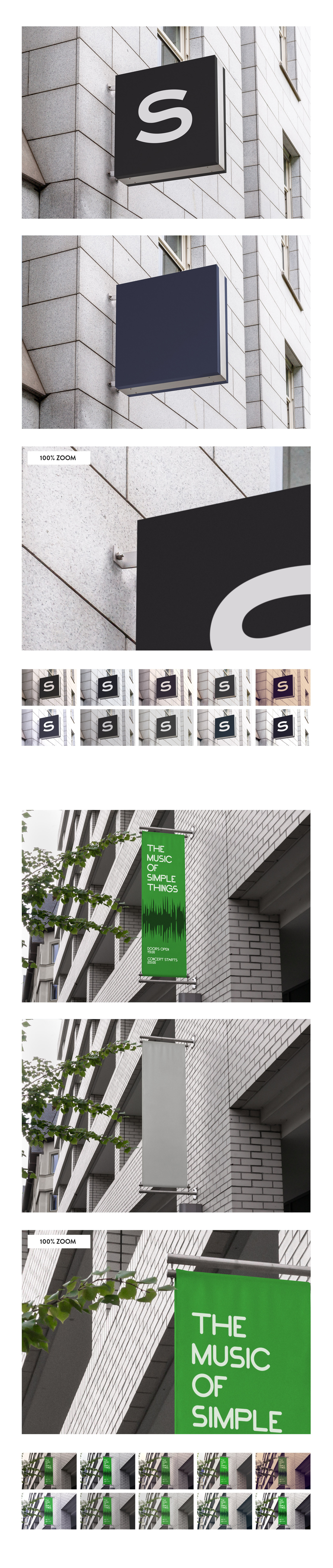 50 sign facade logo mockup template bundle 2 50 sign facade logo mockup template bundle 2
