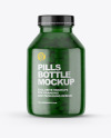 Green Pills Bottle Mockup