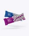 Two Glossy Snack Bars Mockup