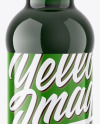 Green Plastic Dark Beer Bottle Mockup