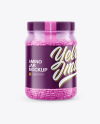 Clear Amino Jar Mockup Clear Amino Jar Mockup