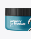 Matte Cosmetic Jar Mockup - Front View