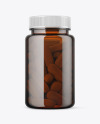 Amber Pills Bottle Mockup