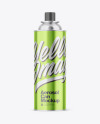 Glossy Metallic Aerosol Can Mockup