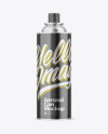 Glossy Metallic Aerosol Can Mockup