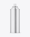 Matte Metallic Aerosol Can Mockup