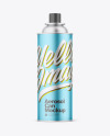 Matte Metallic Aerosol Can Mockup