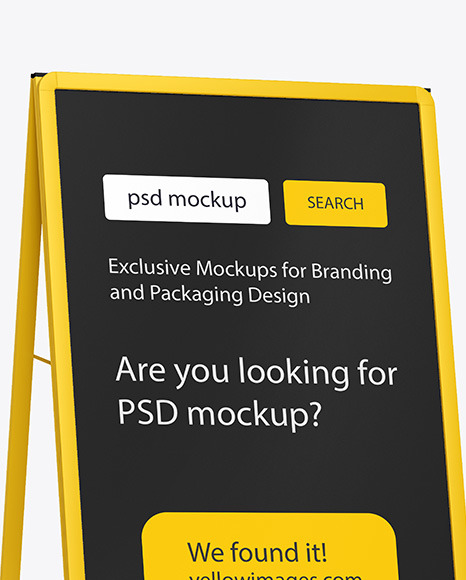 Plastic Stand Mockup