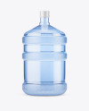 PET Plastic Water Bottle 20l Mockup - Front View