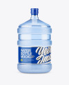 PET Plastic Water Bottle 20l Mockup - Front View