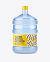 PET Plastic Water Bottle 20l Mockup - Front View