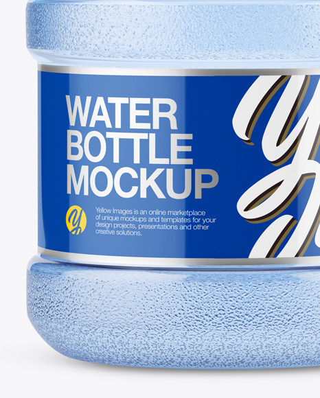 PET Plastic Water Bottle 20l Mockup - Front View