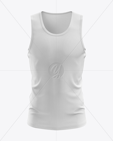 Men’s Sprinting Singlet mockup (Front View)