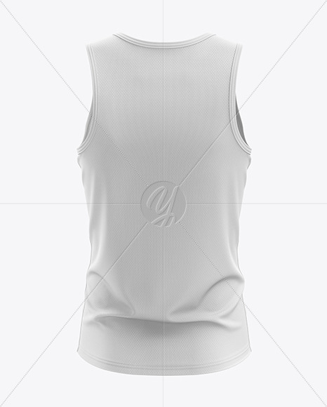 Men’s Sprinting Singlet mockup (Back View)