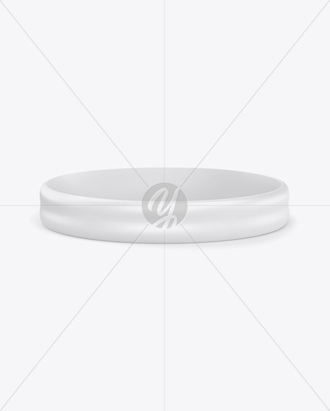 Glossy Silicone Wristband Mockup