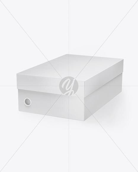 Glossy Shoes Box Mockup