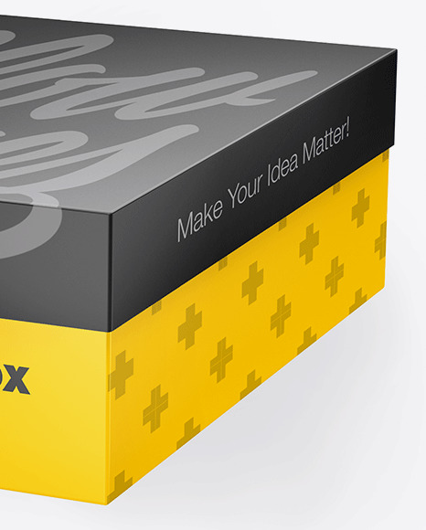 Glossy Shoes Box Mockup