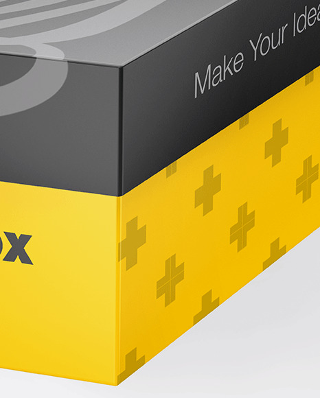 Glossy Shoes Box Mockup