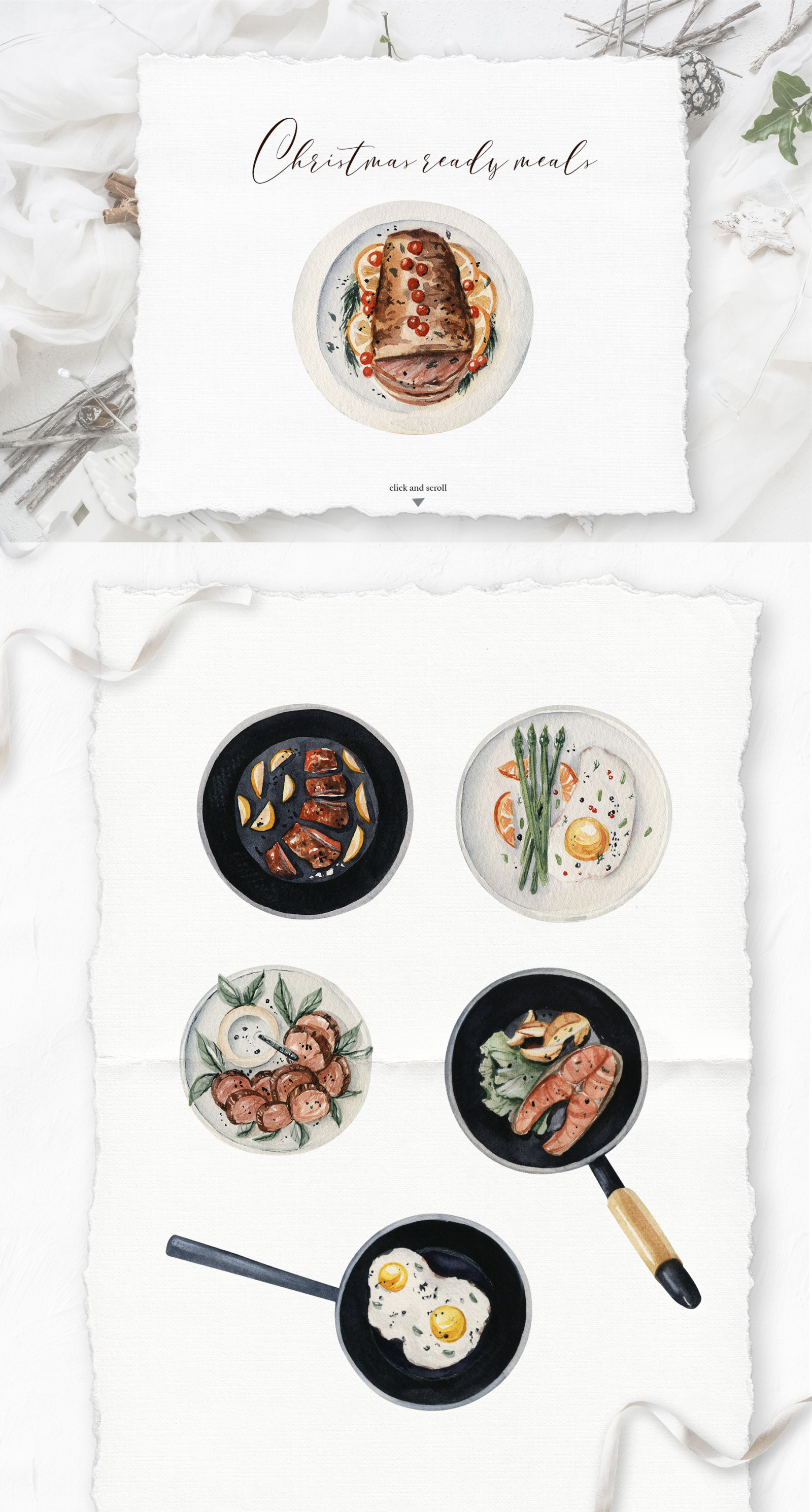 Winter Season Watercolor collection, fashioon, foods watercolor christmas elements Winter Season Watercolor collection, fashioon, foods watercolor christmas elements