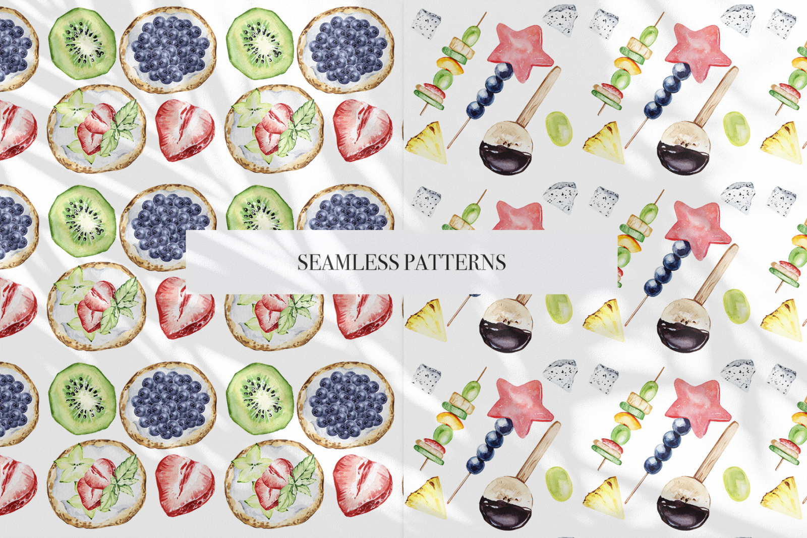 Sweet Life - watercolor clipart, watercolor food dessert illustrations