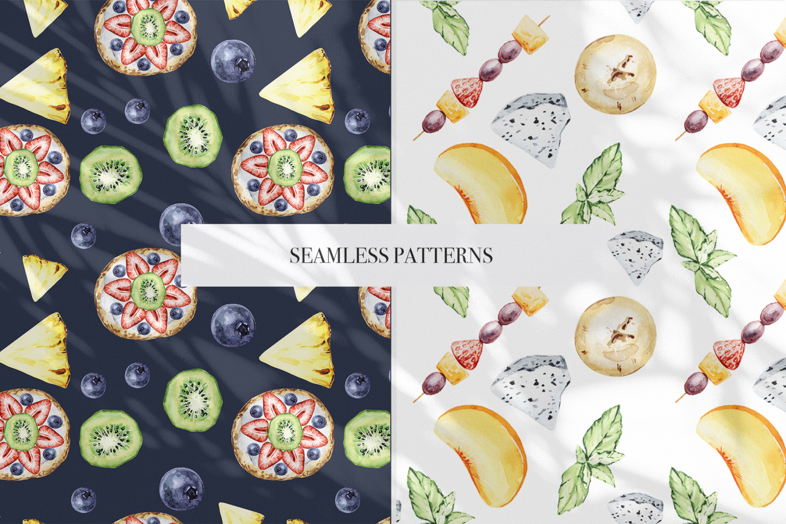 Sweet Life - watercolor clipart, watercolor food dessert illustrations Sweet Life - watercolor clipart, watercolor food dessert illustrations