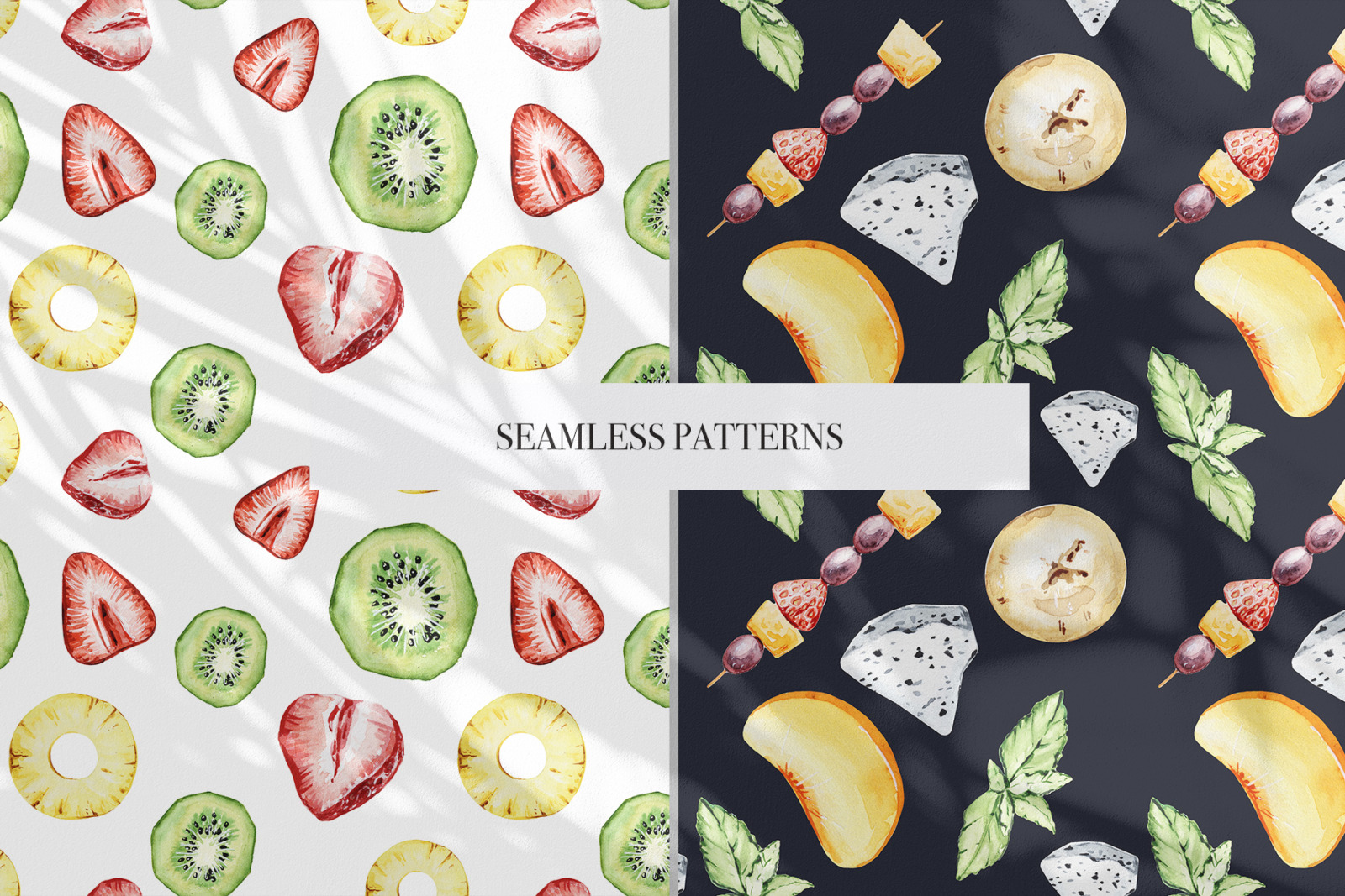 Sweet Life - watercolor clipart, watercolor food dessert illustrations