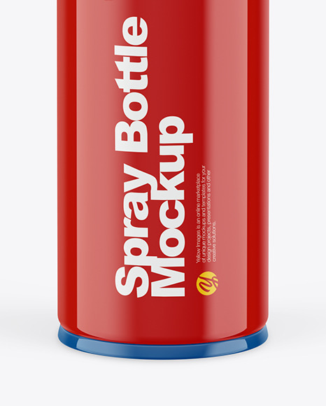 Glossy Spray Bottle Mockup Glossy Spray Bottle Mockup