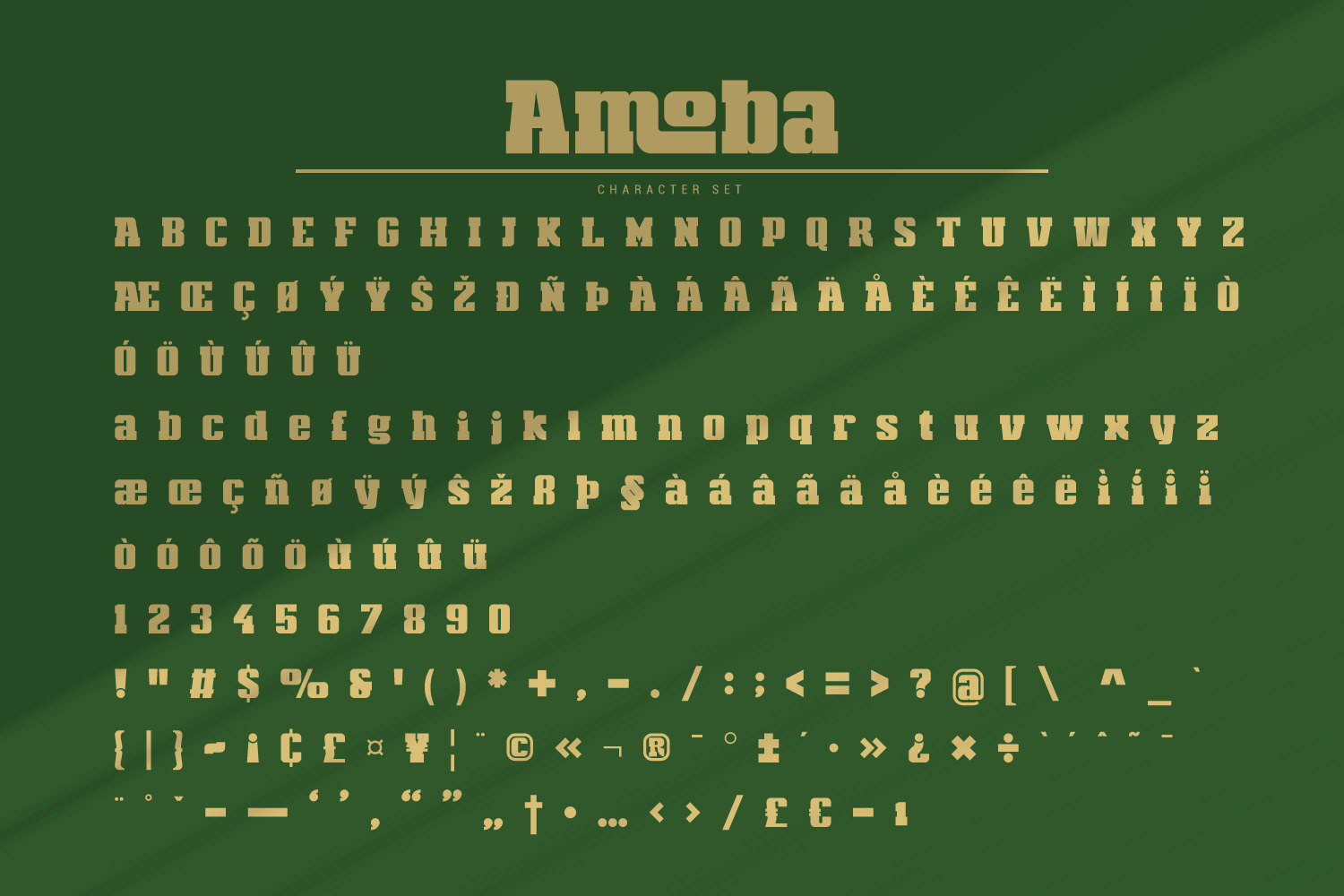 Amoba Font Amoba Font