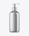 Matte Metallic Liquid Soap Bottle Mockup