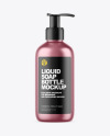 Matte Metallic Liquid Soap Bottle Mockup