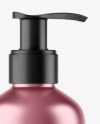 Matte Metallic Liquid Soap Bottle Mockup