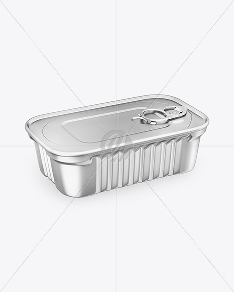 Metallic Tin Can Mockup