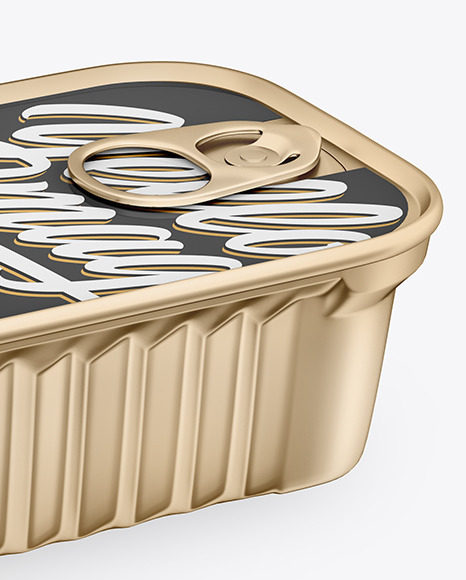 Metallic Tin Can Mockup