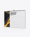 Matte Wall Calendar w/ Pin Mockup