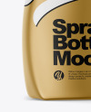 Metallic Spray Bottle Side View Mockup