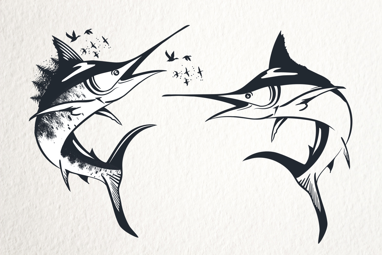 Bundle of artistic vector hand drawn animals Bundle of artistic vector hand drawn animals