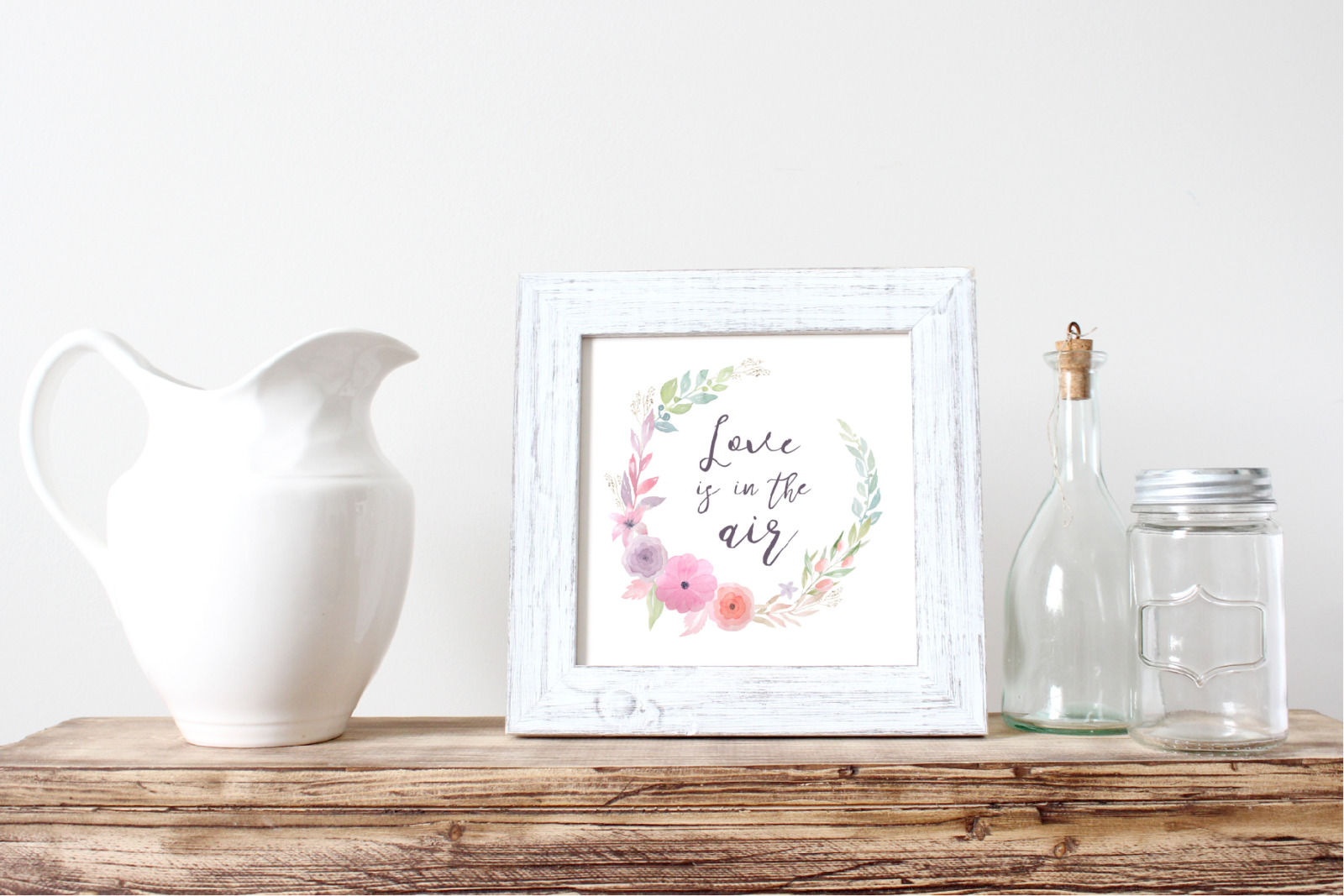 Watercolor Morning Meadow Floral Set Watercolor Morning Meadow Floral Set