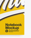 Glossy Notebook Mockup With Pen