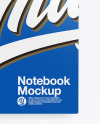 Glossy Notebook Mockup With Pen