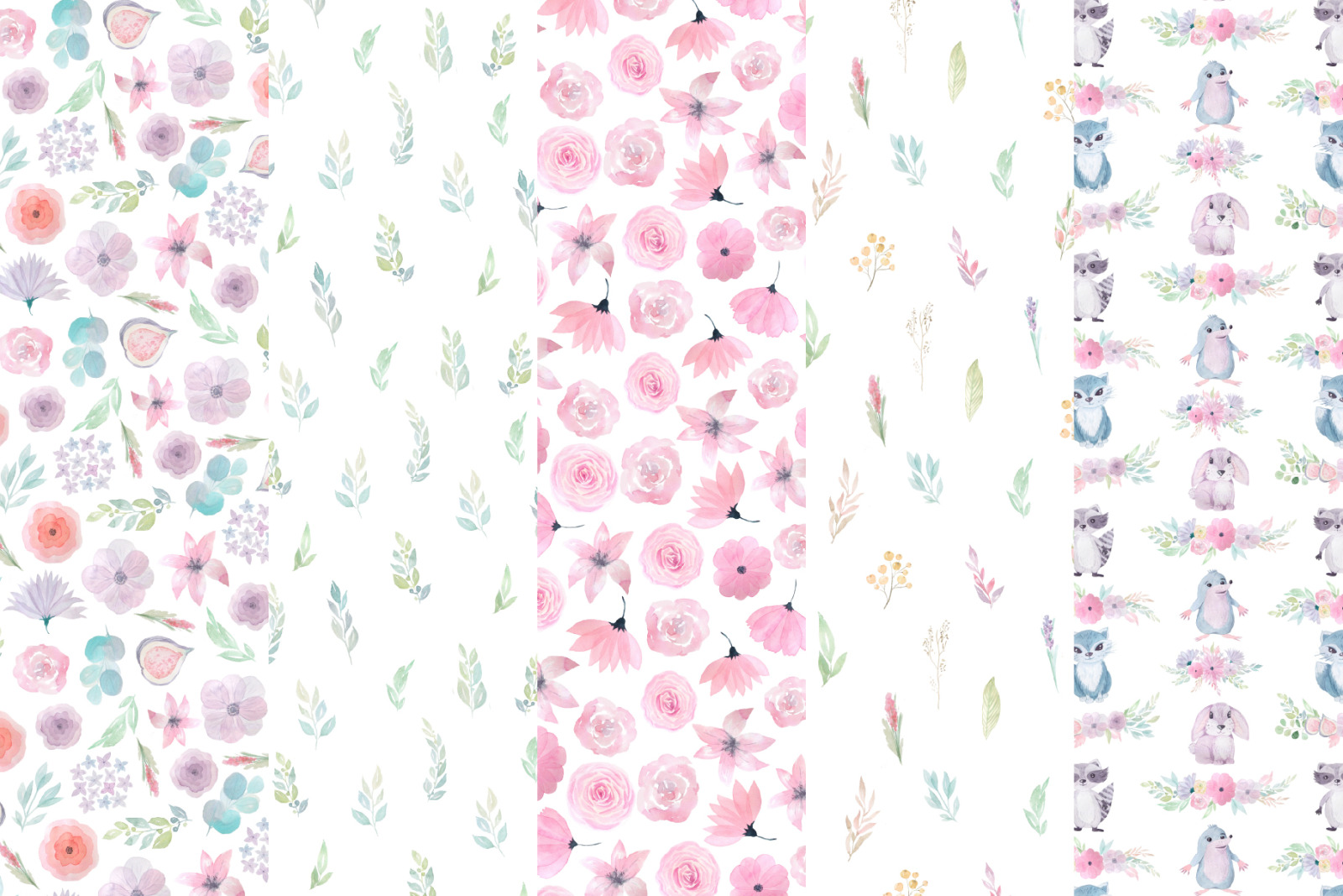 15 Morning Meadow Seamless Patterns 15 Morning Meadow Seamless Patterns