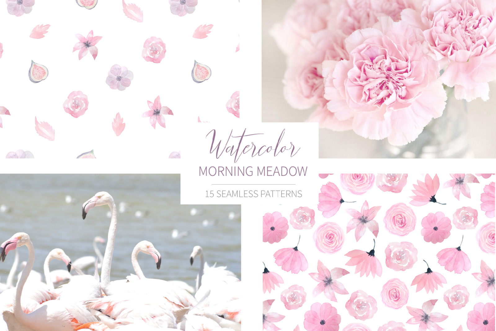15 Morning Meadow Seamless Patterns 15 Morning Meadow Seamless Patterns