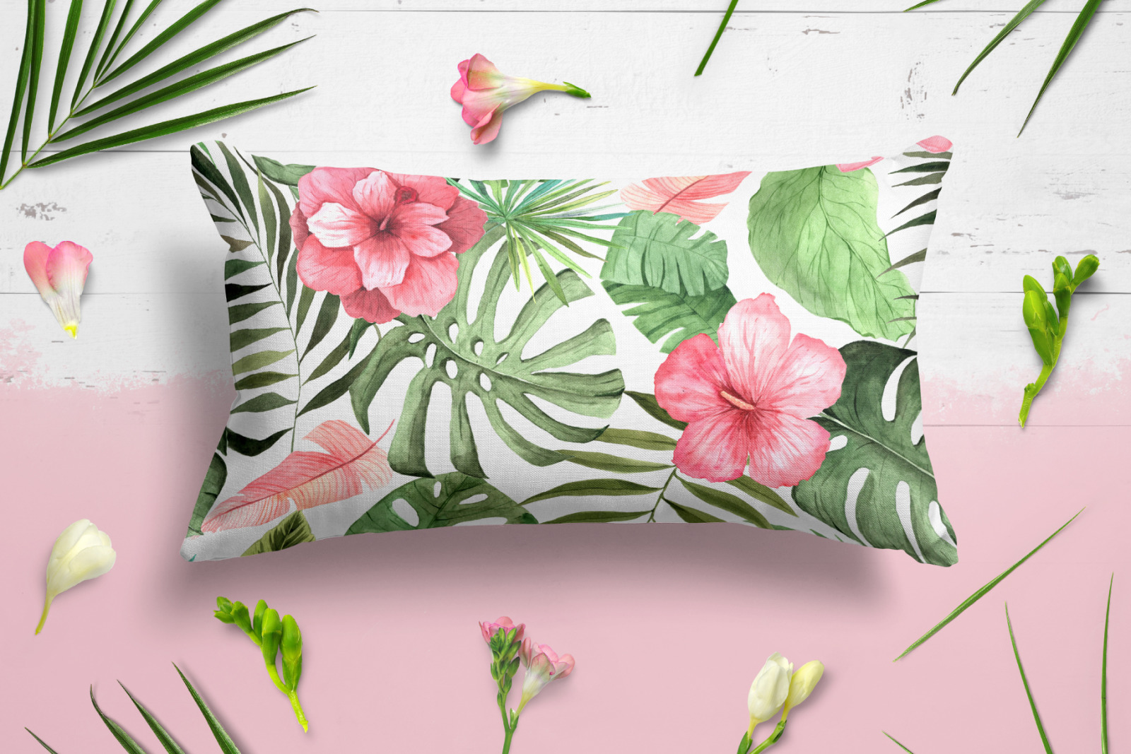 Watercolor Vintage Tropical Set Watercolor Vintage Tropical Set