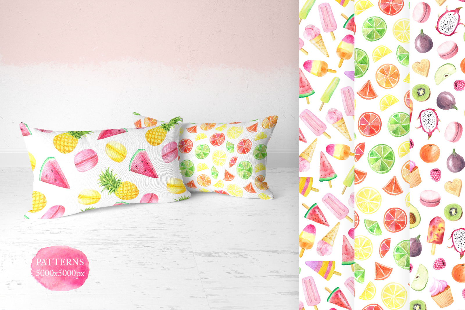 15 Watercolor Sweet Seamless Pattern 15 Watercolor Sweet Seamless Pattern
